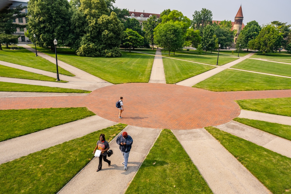 Center of the Oval on Ohio State campus